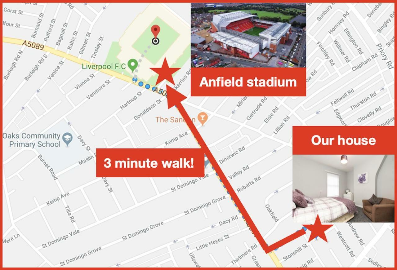 Cosy Anfield Guesthouse - Free Parking Liverpool Exteriér fotografie